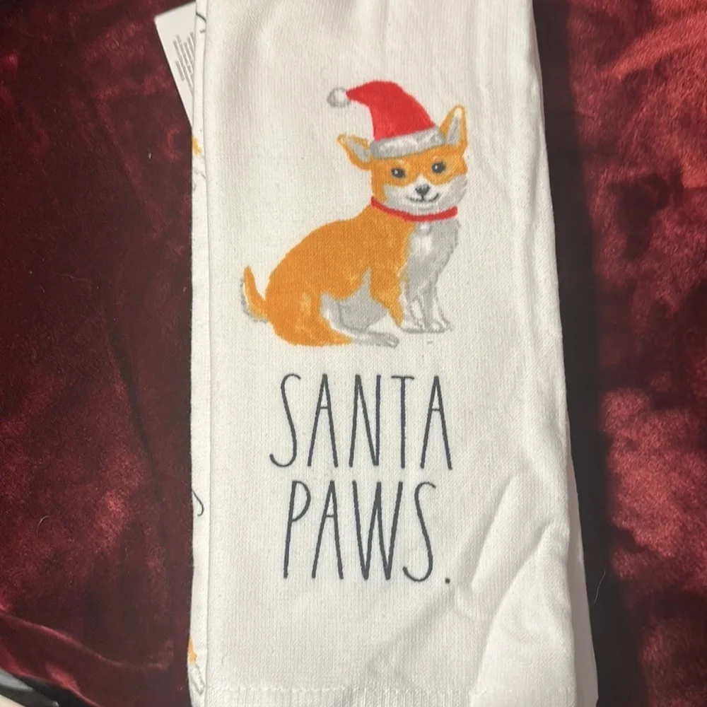 NWT Rae Dunn Christmas Set of 3 Kitchen Towels